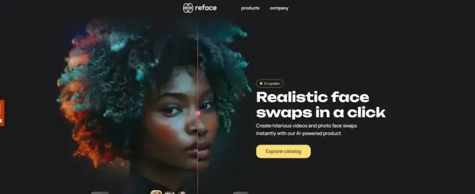 Reface AI face swap video